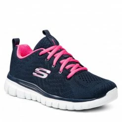 Fitness Shoes SKECHERS - Get Connected 12615/NVHP Navy/Hot Pink Navy Blue
