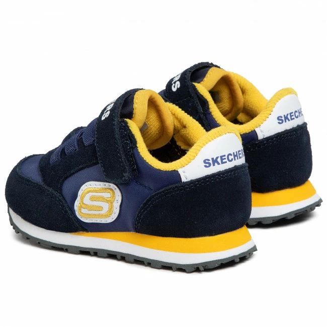 Velcro Sneakers SKECHERS - Gorvox 97366N/NVGD Navy/Gold Navy Blue - Image 3