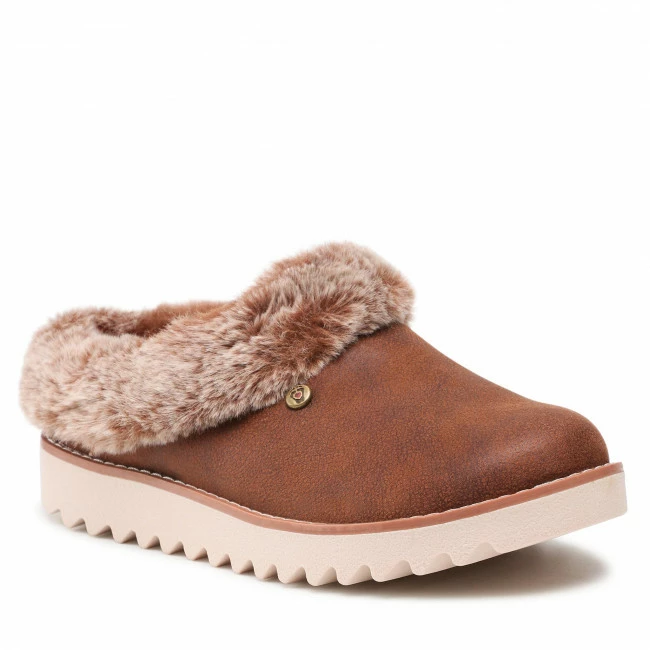 Slippers SKECHERS - BOBS Winter Rock 113423/BRN Brown Brown
