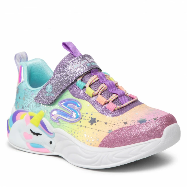 Velcro Trainers SKECHERS - Unicorn Dreams 302311L/PRMT Purple Multi Colourful
