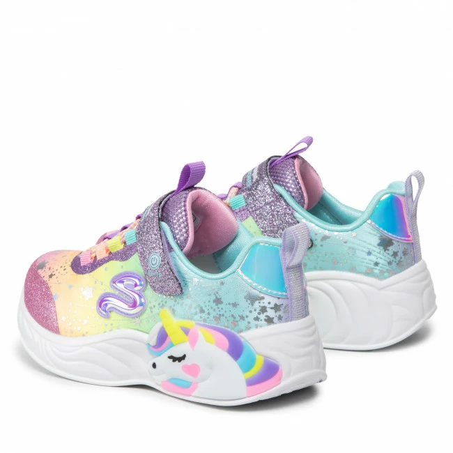 Velcro Trainers SKECHERS - Unicorn Dreams 302311L/PRMT Purple Multi Colourful - Image 3