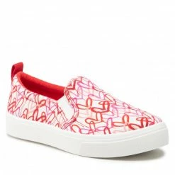 Sneakers Plimsolls SKECHERS - Poppy 155503/WRPK White/Red/Pink Red