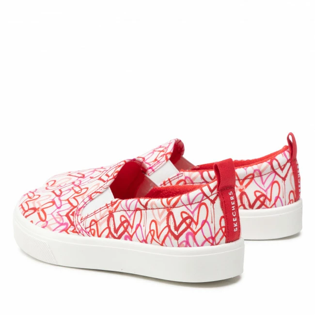 Sneakers Plimsolls SKECHERS - Poppy 155503/WRPK White/Red/Pink Red - Image 3