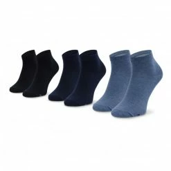 3 Pairs Of Unisex High Socks SKECHERS - SK42004/5801 Blue Black, Navy Blue, Blue